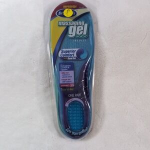Dr Scholls Insoles Massaging Gel Women 6-10 Full Shoe Superior Comfort Dual Gel
